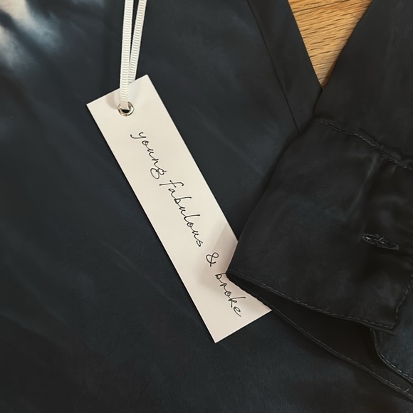 Young Fabulous and Broke Tie Dye Button Down Shirt Sz L - Picture 12 of 12